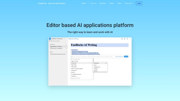 Advanced Funblocks AI AI Tool Review