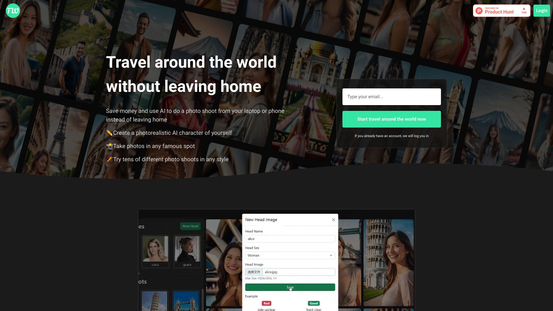 TravelAroundTheWorld.app logo