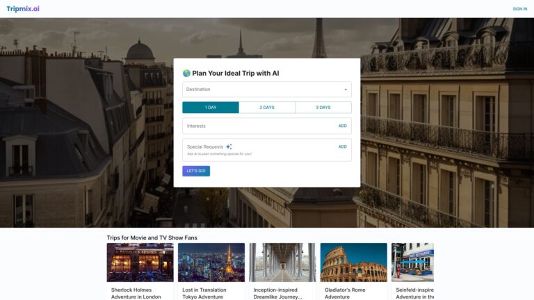 Powerful Tripmix AI Tool Review