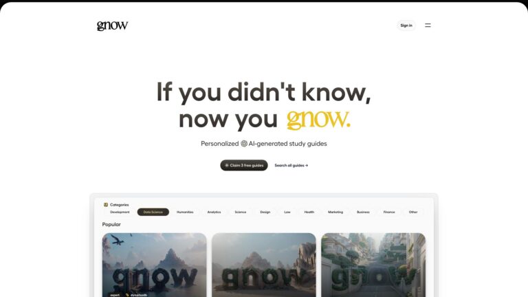 Best Gnow AI Tool Review