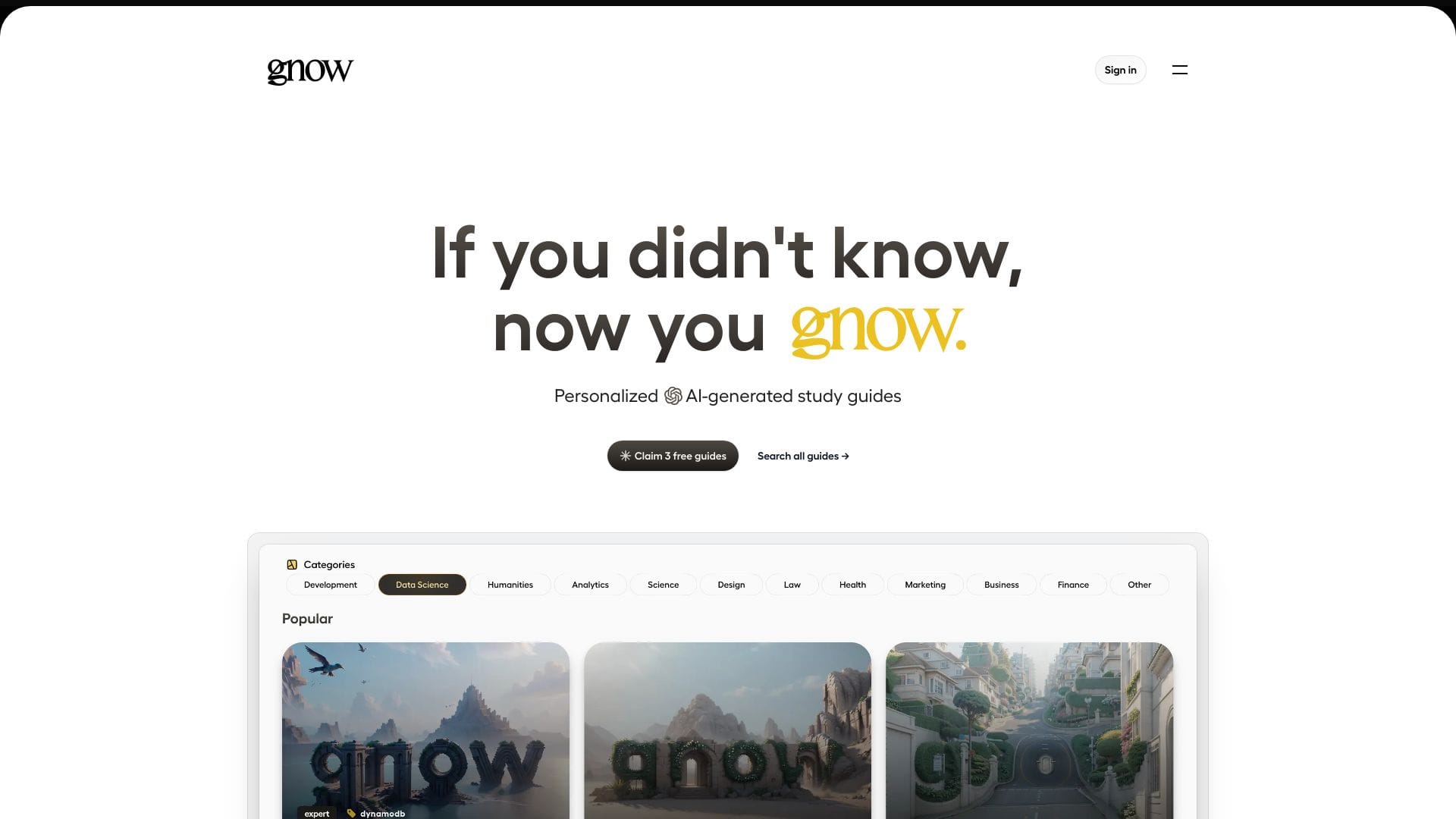Gnow logo