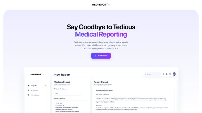 Top Medreport AI Tool Review
