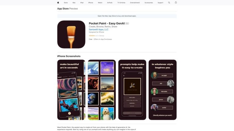 Powerful Pocket Paint AI Tool Review