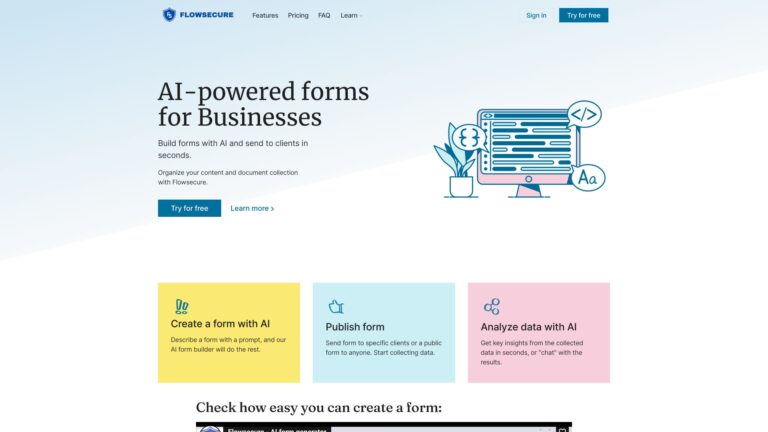Free Flowsecure AI Tool Review