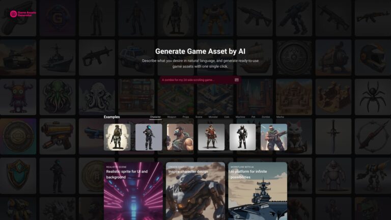 Innovative AI Game Assets Generator AI Tool Review