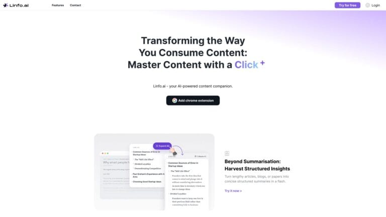 Innovative Linfo.ai AI Tool Review