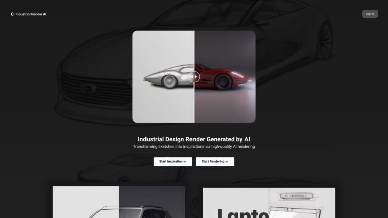 Free Industrial Render AI AI Tool Review