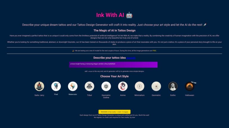 Powerful Ink With AI AI Tool Review