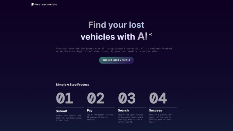 Innovative Find Lost Vehicle AI Tool Review