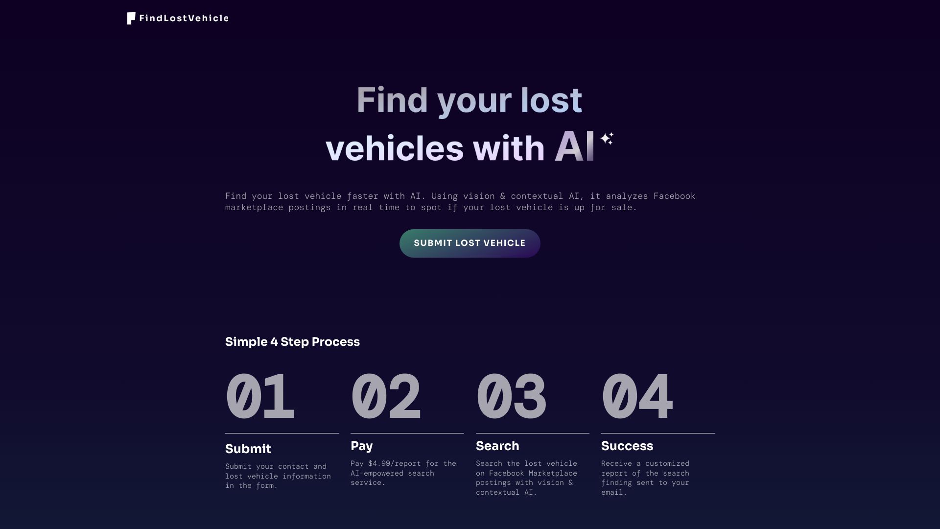Find Lost Vehicle logo