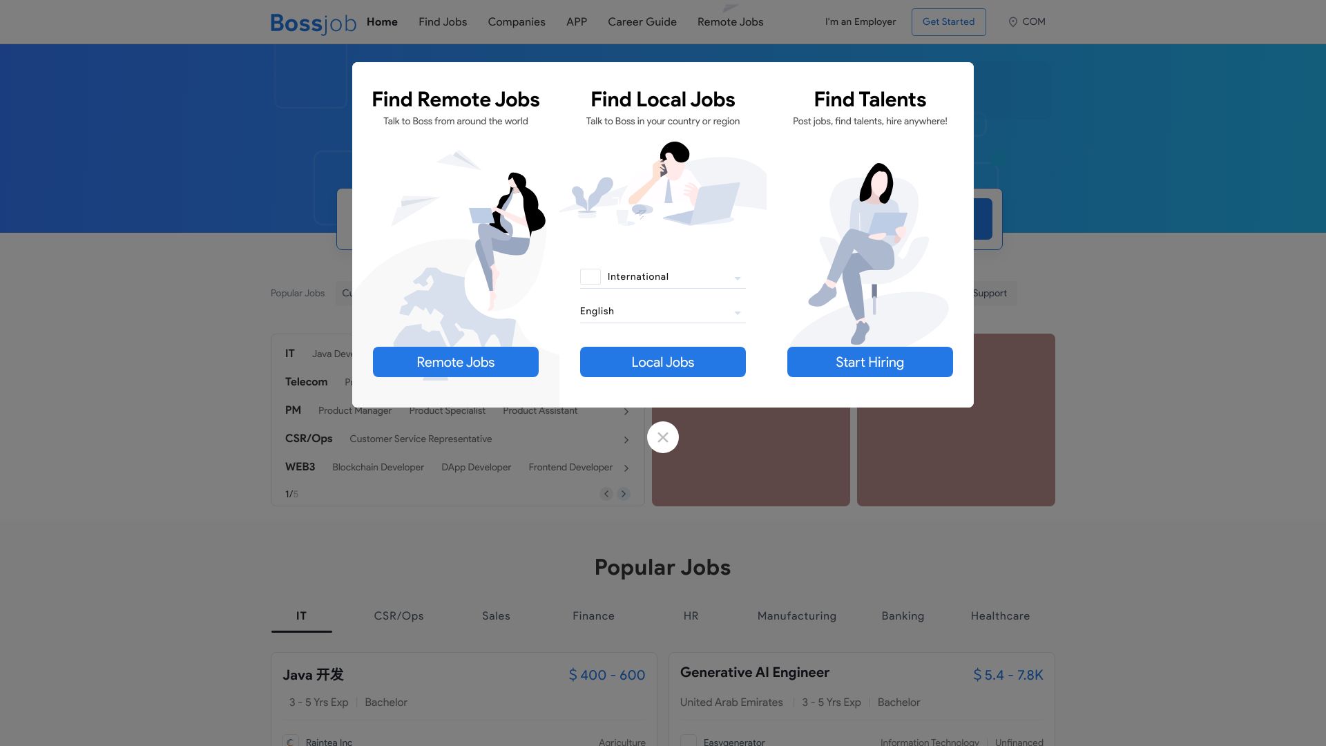 Bossjob logo