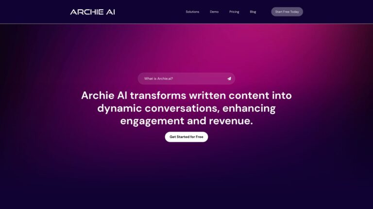 Innovative Archie A.i. AI Tool Review