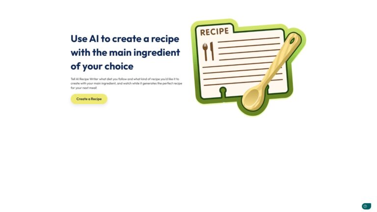 Innovative AI Recipe Writer AI Tool Review