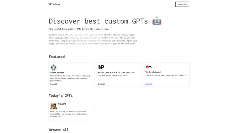 Free Gpts Base AI Tool Review