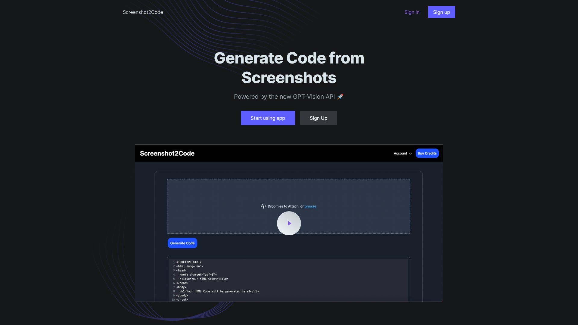 screenshot2code.com logo