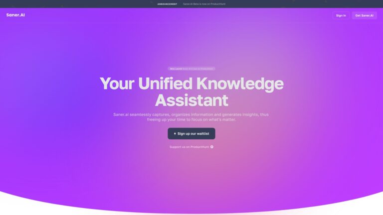 Powerful Saner.ai AI Tool Review