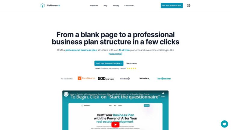 Popular Bizplanner AI AI Tool Review