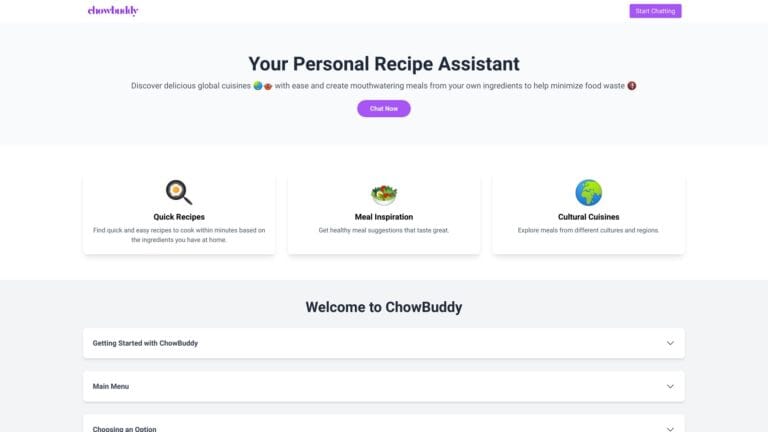 Powerful Chowbuddy AI Tool Review