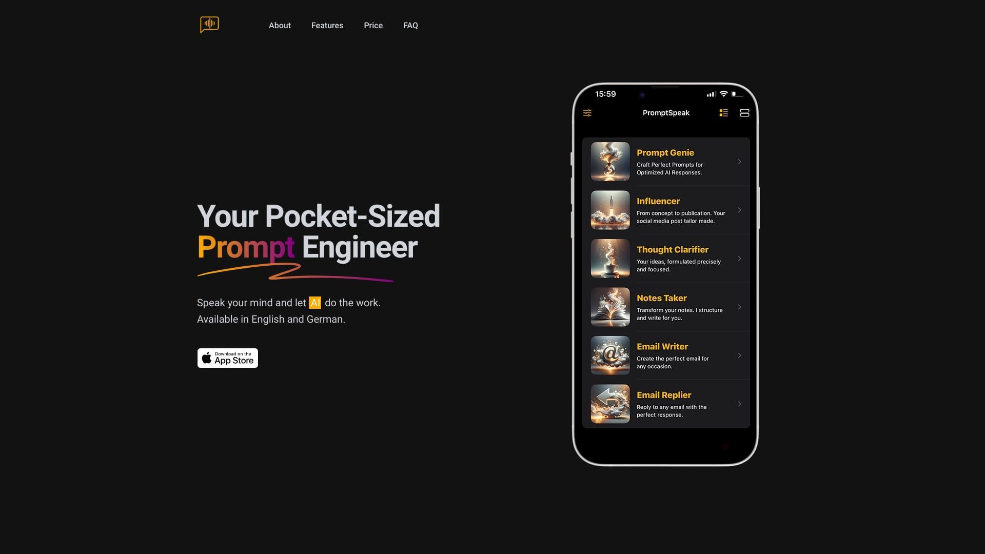 PromptSpeak.AI logo