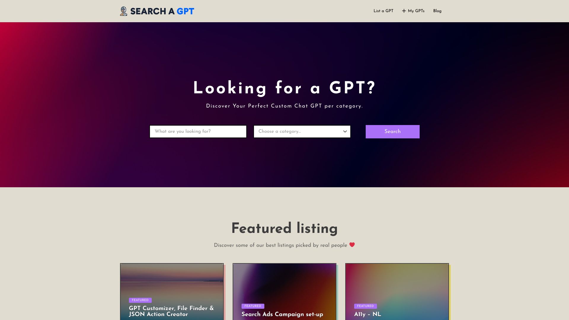 Search a GPT logo