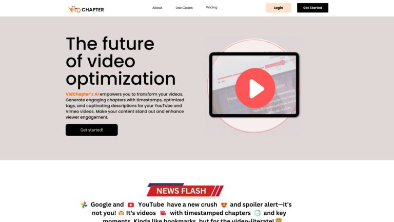 Powerful Vidchapter AI Tool Review