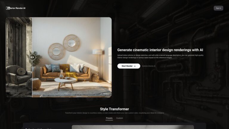 Best Interior Render AI AI Tool Review