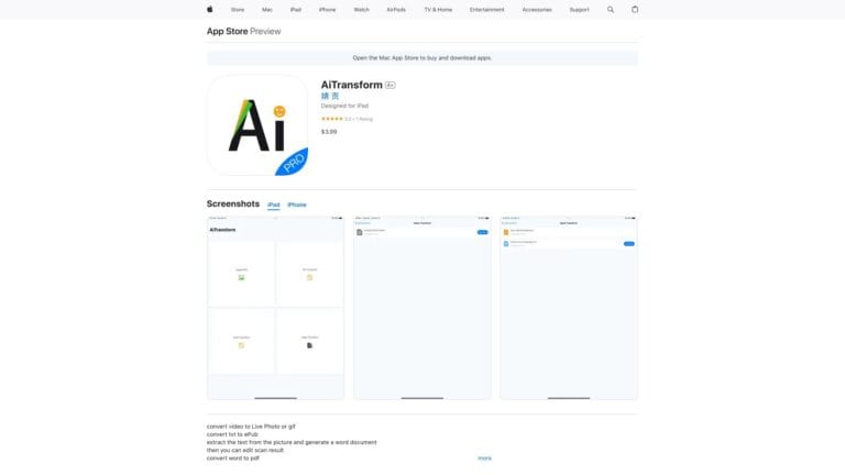 New AItransform AI Tool Review