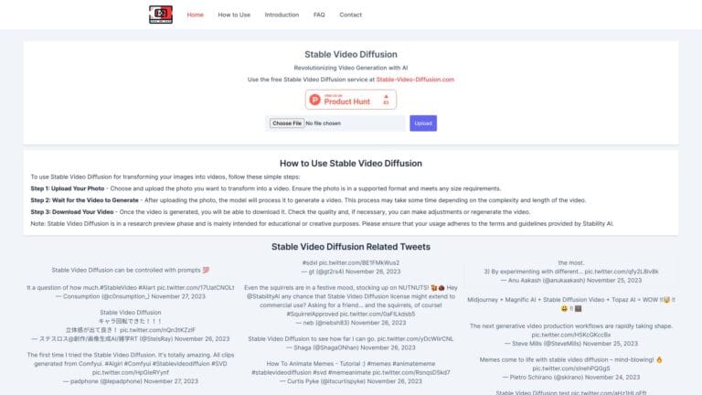 Free Stable Video Diffusion AI Tool Review