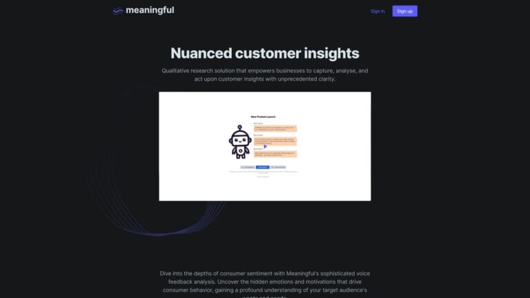 New Meaningful AI Tool Review