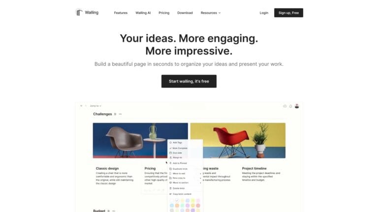 Free Walling AI Tool Review