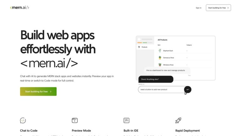 Top Mern.ai AI Tool Review