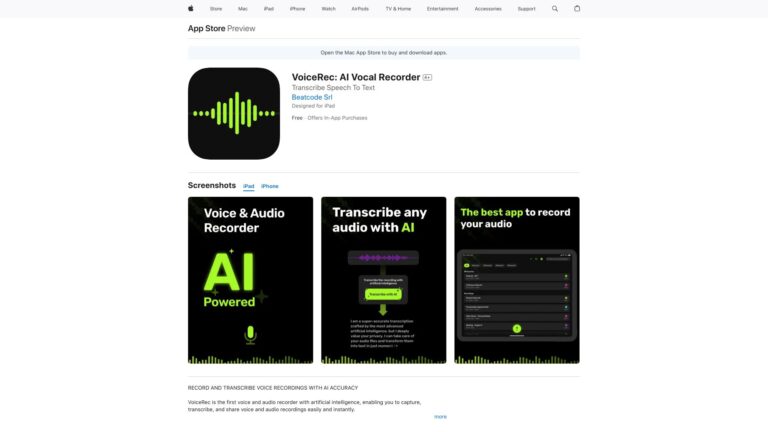 Best Voicerec AI Tool Review