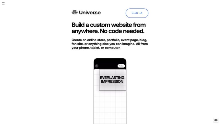 Trending Universe Website Builder AI Tool Review