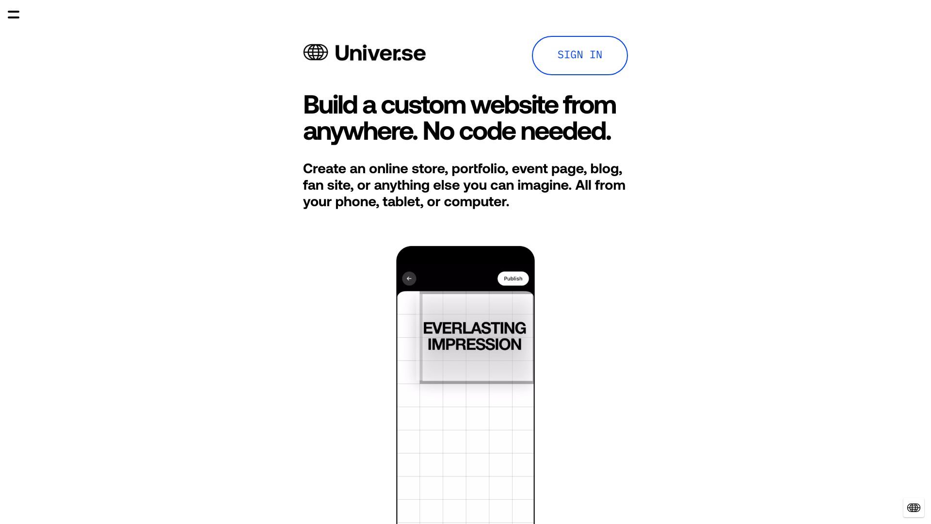 Universe Website Builder logo