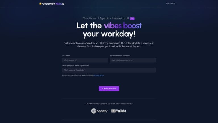 Advanced Goodworkvibes AI Tool Review