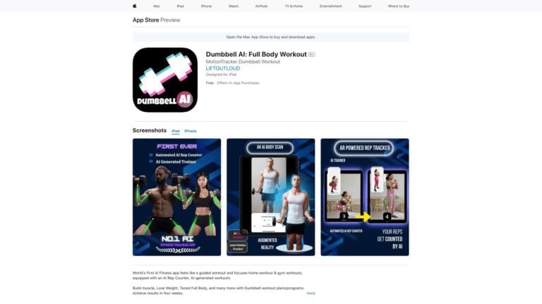 Top Dumbbell AI AI Tool Review