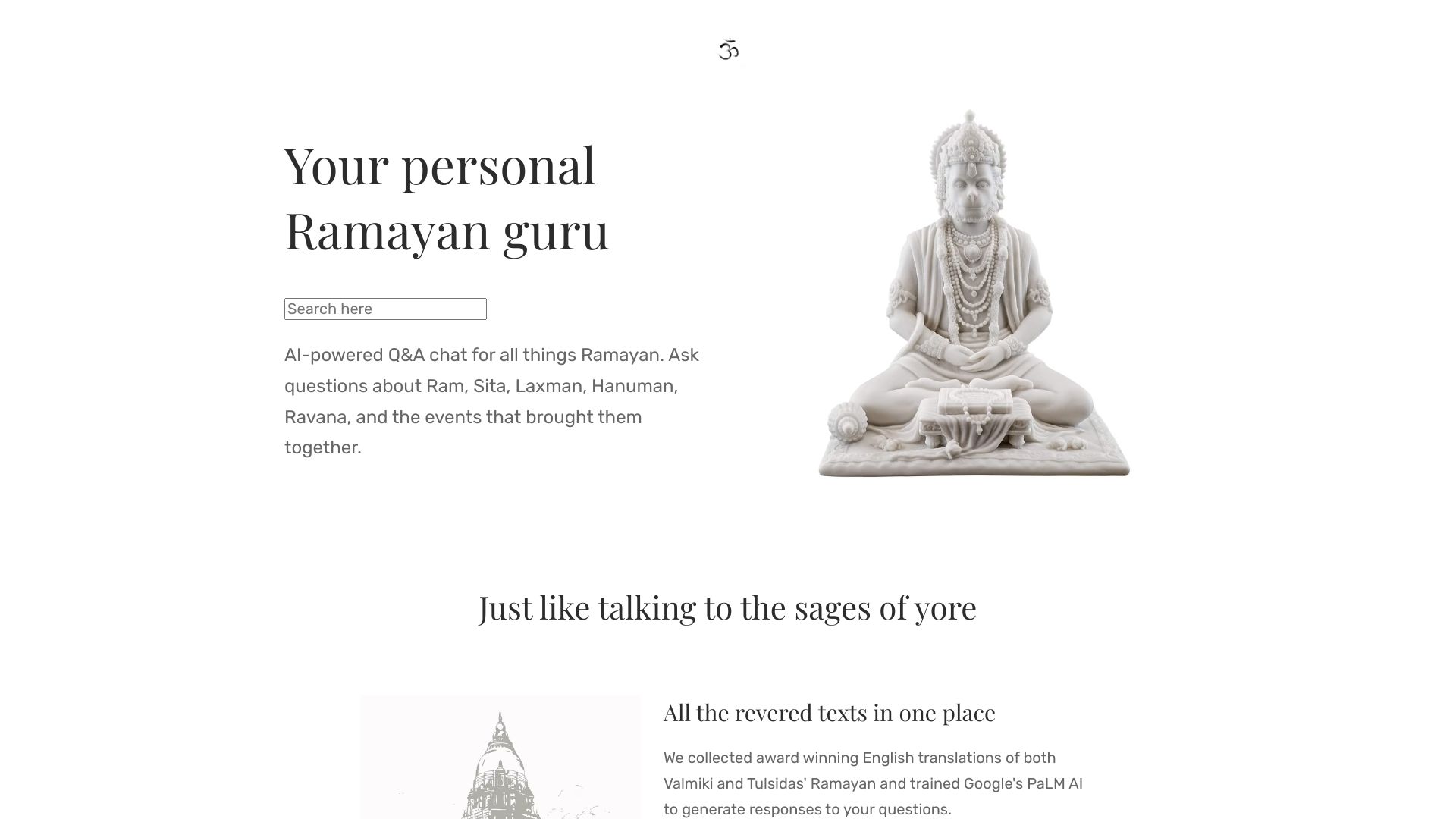 Ramayana meets AI logo