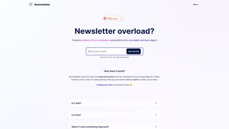 Trending Summaletter AI Tool Review