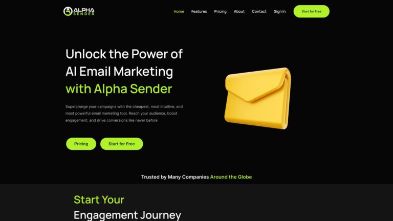 Trending Alpha Sender AI Tool Review