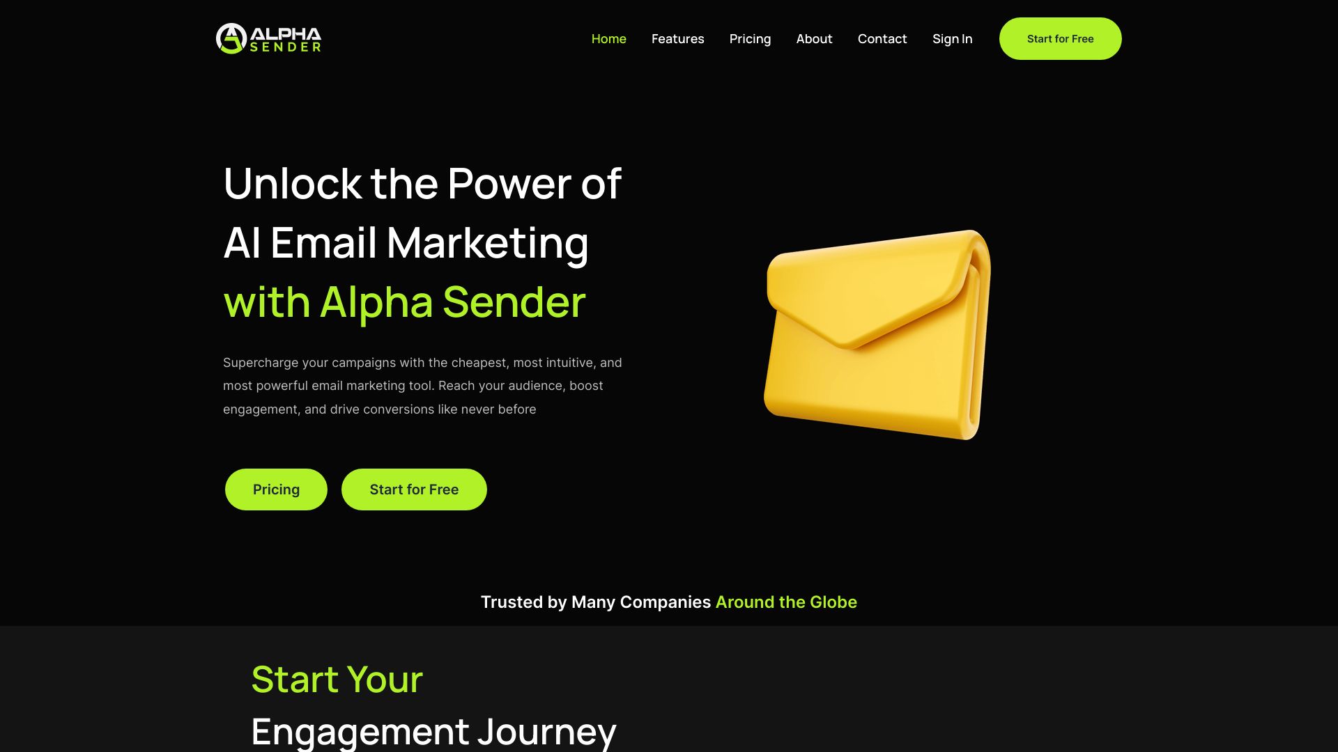 Alpha Sender logo