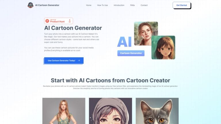 Powerful AI Cartoon Generator AI Tool Review