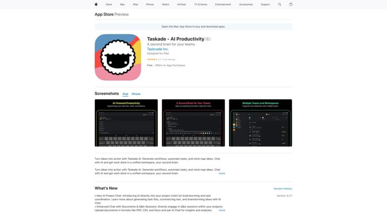 Innovative Taskade AI Tool Review