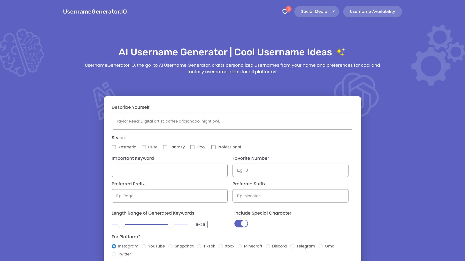 UsernameGenerator.IO logo