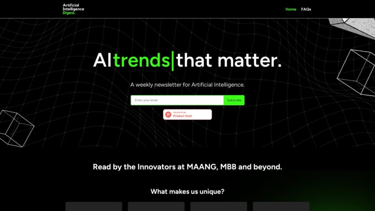 Popular Artificial Intelligence Digest AI Tool Review
