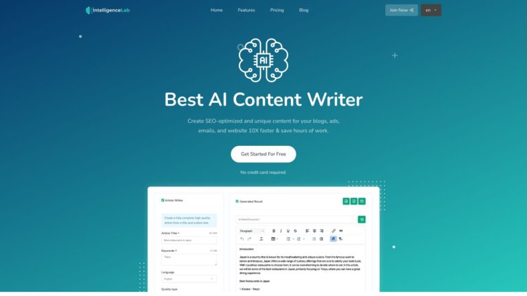 Free Intelligence Lab AI Tool Review