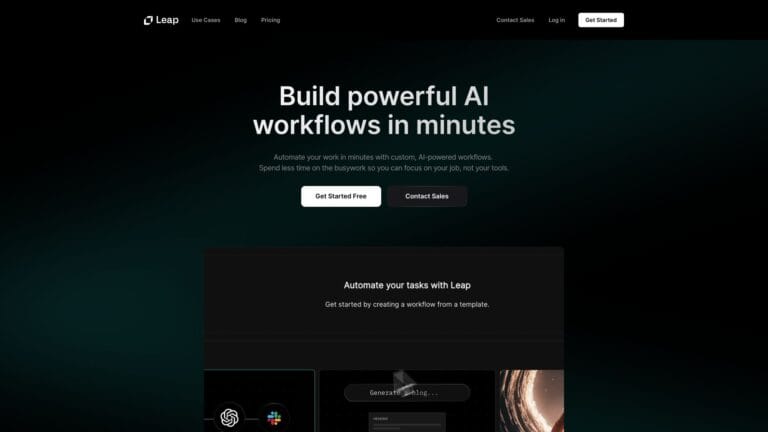 Trending Leap AI AI Tool Review