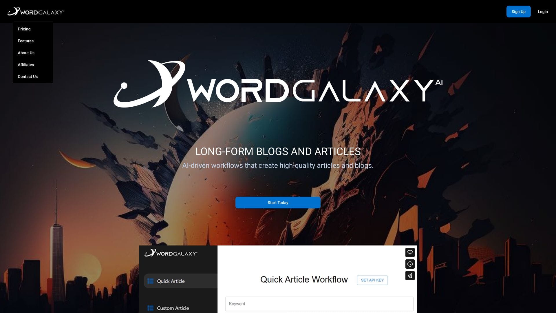 Wordgalaxy logo
