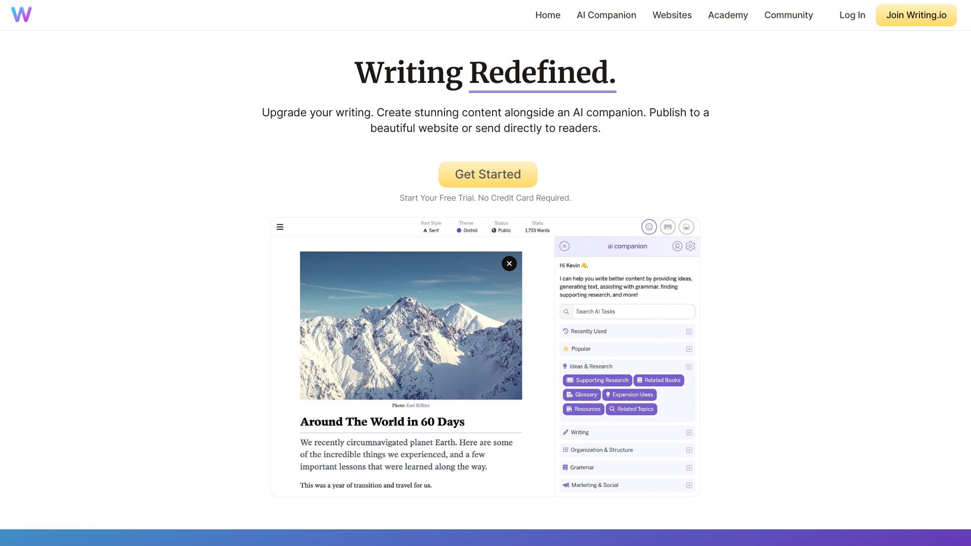 Writing.io logo