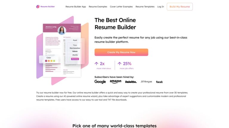 Free Resumebuilder.com AI Tool Review