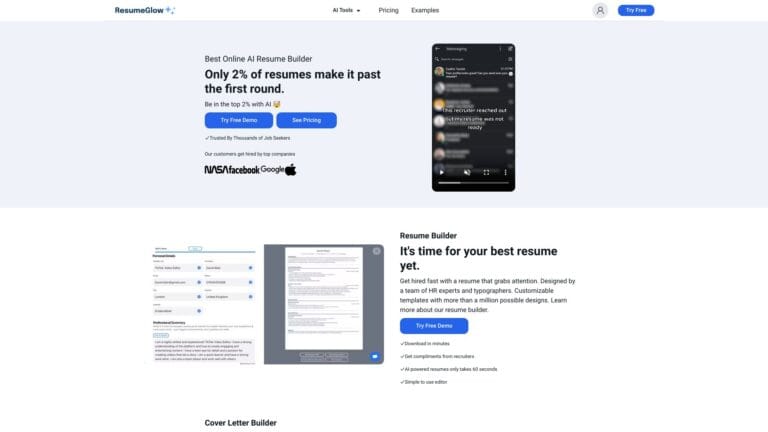 New Resumeglow AI Tool Review